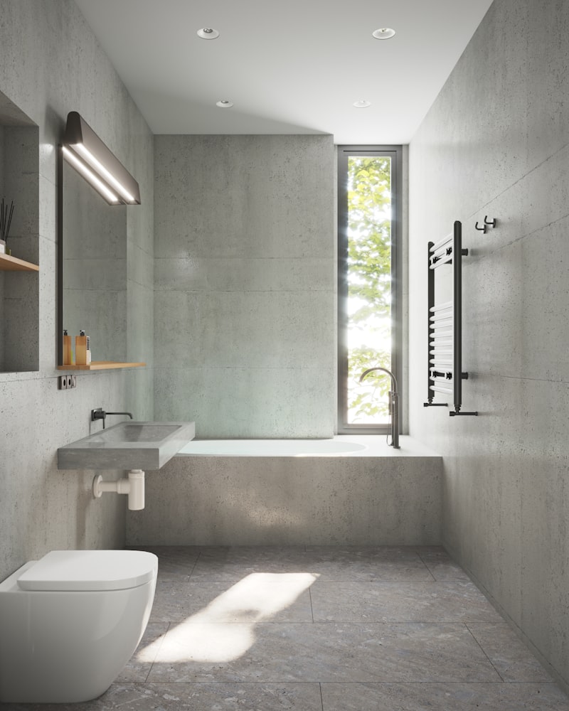 Modern fitted bathroom