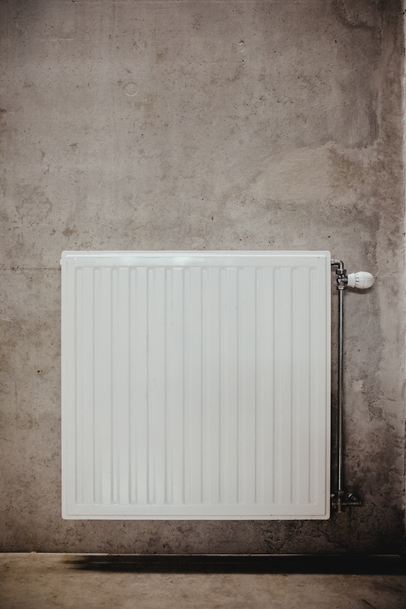 Radiator on a wall